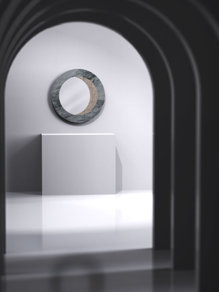 Terza Dimensione Echo Keramik-Spiegel fuer Badezimmer und Wohnraeume