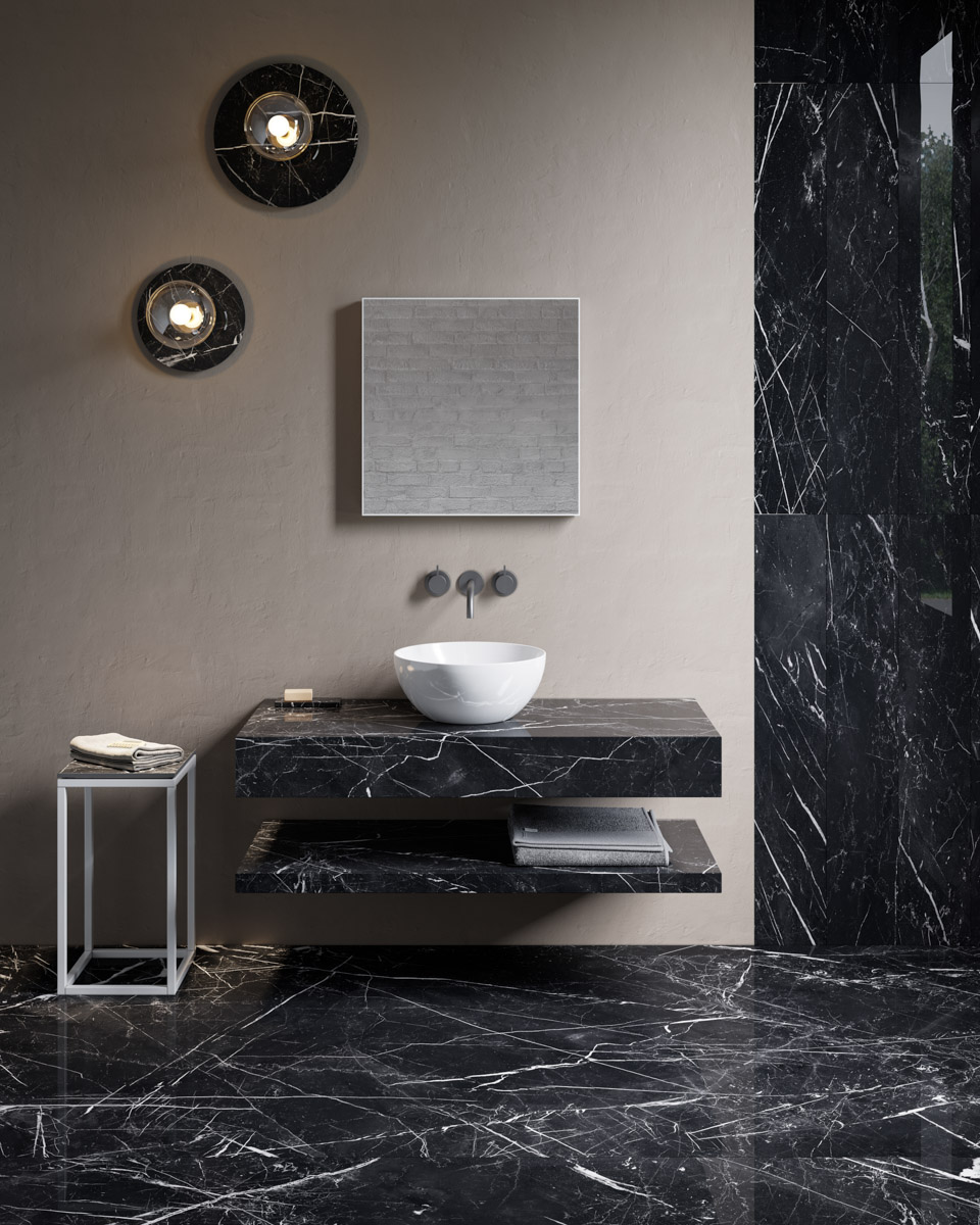 Terza Dimensione Plique C Keramikbeleuchtung für Wand und Architektur