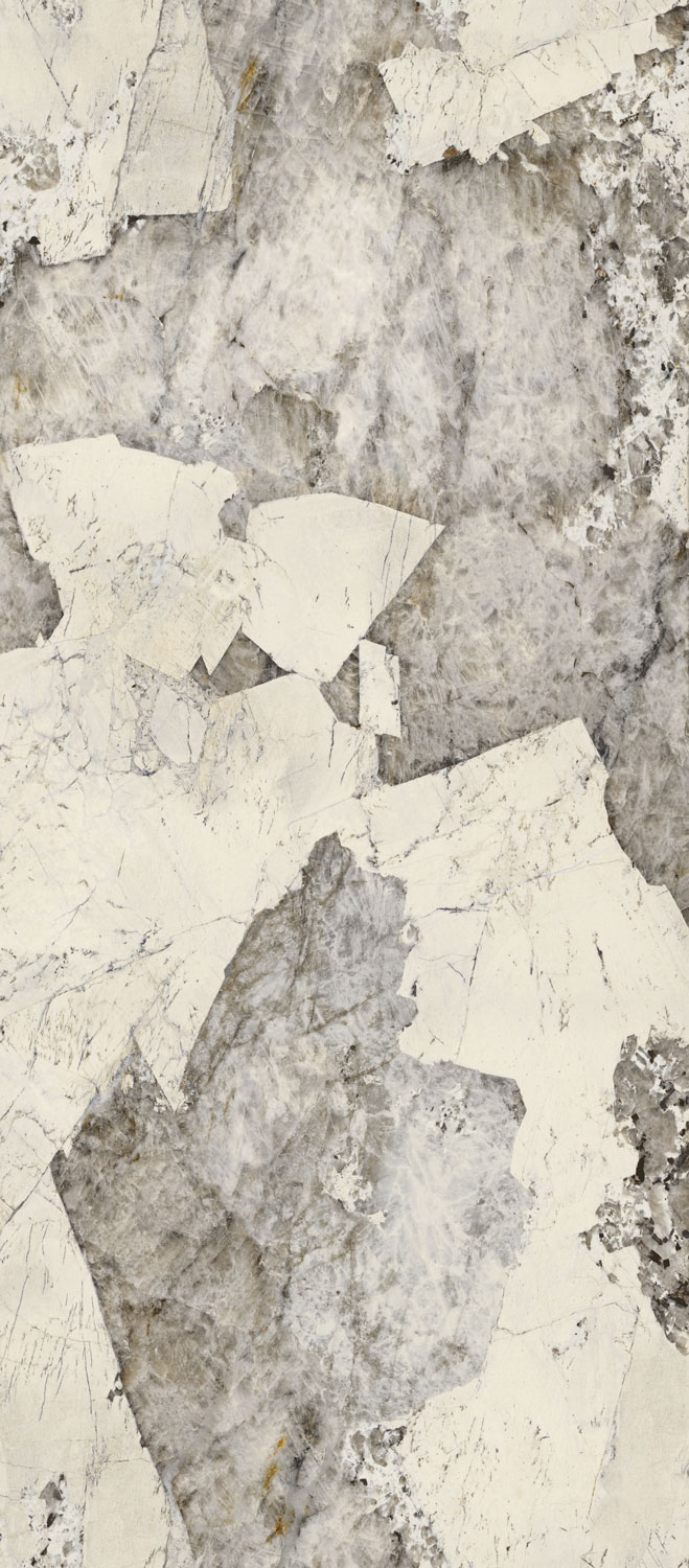 Terza Dimensione Patagonia Gold Marmoroptik Keramikplatte fuer exklusive Raumgestaltung