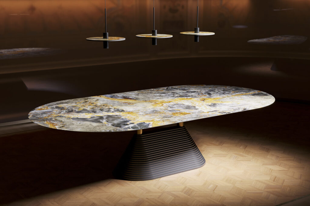 Terza Dimensione Komos Oval KeramikmÃ¶bel und Design-Tisch