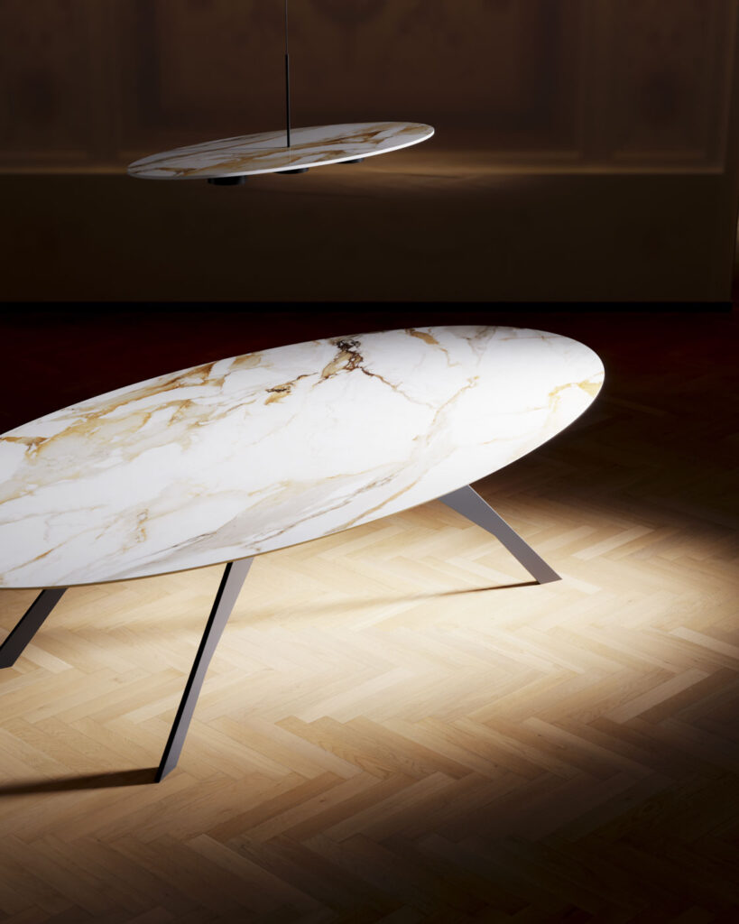 Terza Dimensione OTO Pop Oval KeramikmÃ¶bel und Design-Tisch