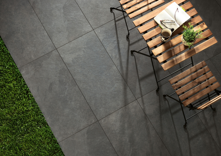 Caesar CCS 20mm Outdoorplatten in Stein- und Betonoptik bei Keramik Girola in Allschwil bei Basel