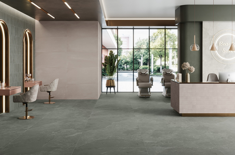 Caesar Slab2 grossformatige Feinsteinzeugplatten bei Keramik Girola in Allschwil bei Basel